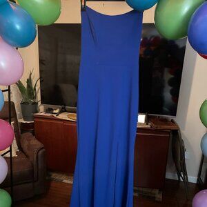 Royal Blue Strapless Pageant Dress/Prom Dress/Evening Gown XS / US 2